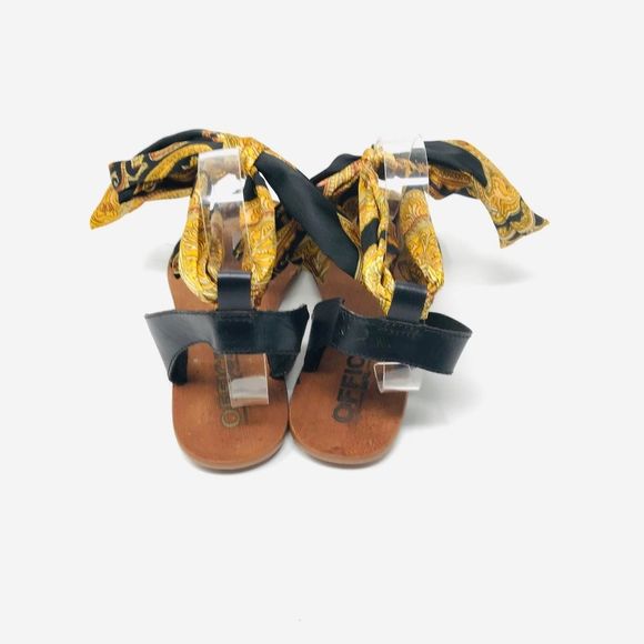 Office Girl Leather Satin Feel Tie Up Sandals - Picture 3 of 4